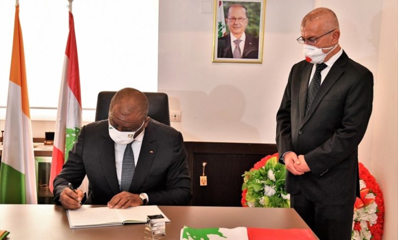 Hamed Bakayoko à L'ambassade Du Liban