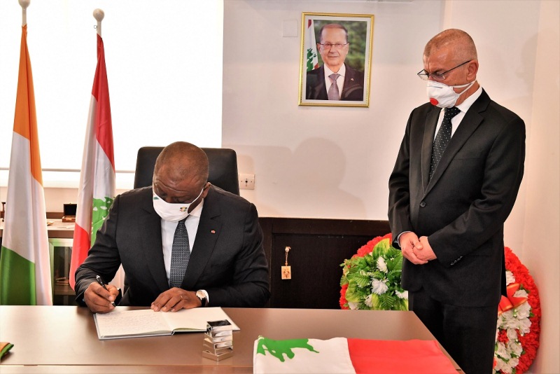 Hamed Bakayoko à L'ambassade Du Liban